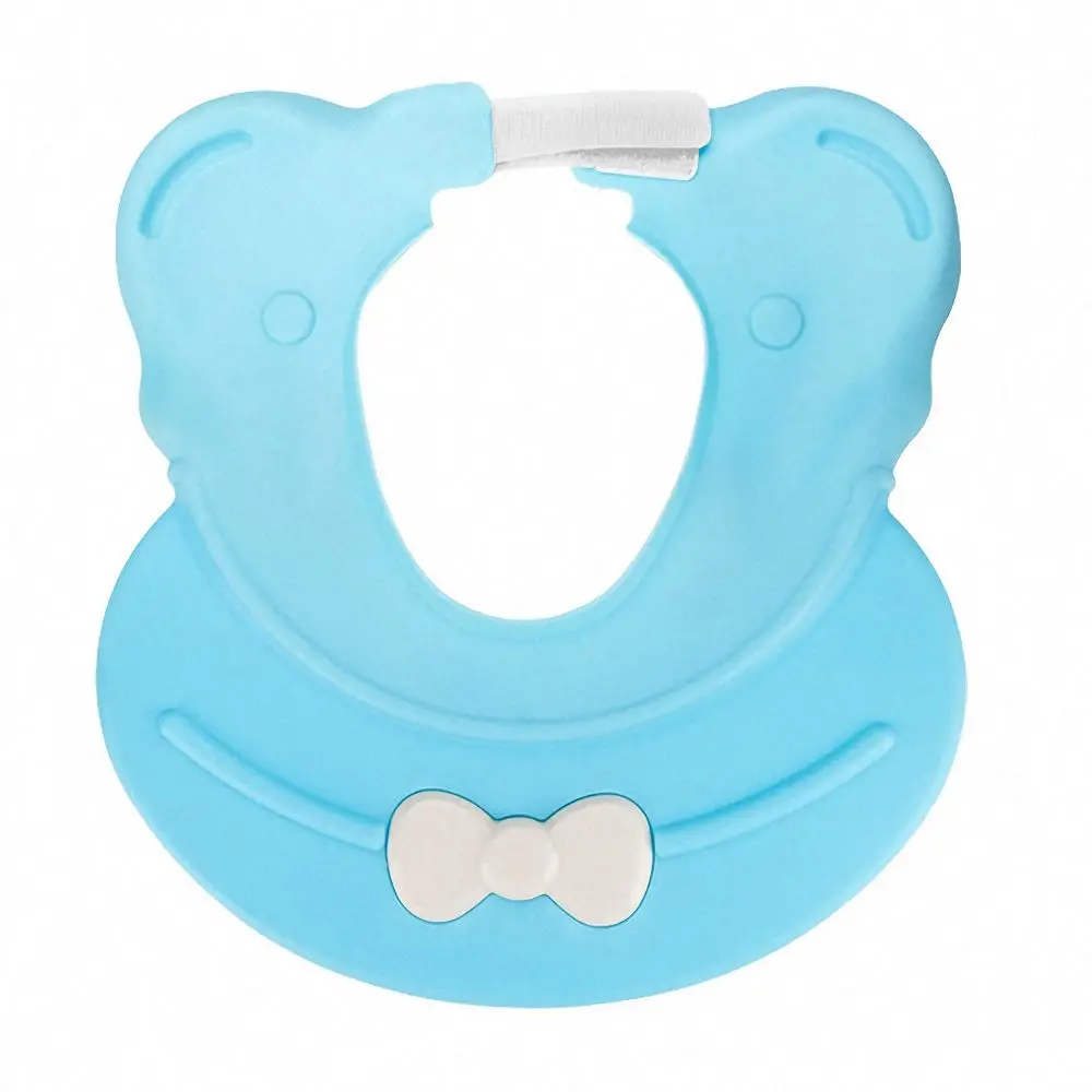 Небесно-голубой 1pc Adjustable Kids Shampoo Cap Hair Washing Hat Waterproof Baby Eye Ear Protection Bathing Shower Cap Shower Products Baby Care - Цвет: Небесно-голубой