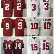 Stitiched, Alabama, Derrick Henry, Calvin RIDLEY, Amari Cooper, A.J McCarron, JK Scott, Jake Coker Jersey