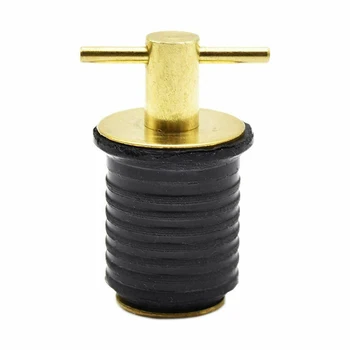 

1pc 1inch Yacht Marine Hardware Compact Brass Practical Portable Easy Install Boat Accessories Drain Twist Plug Durable Repair