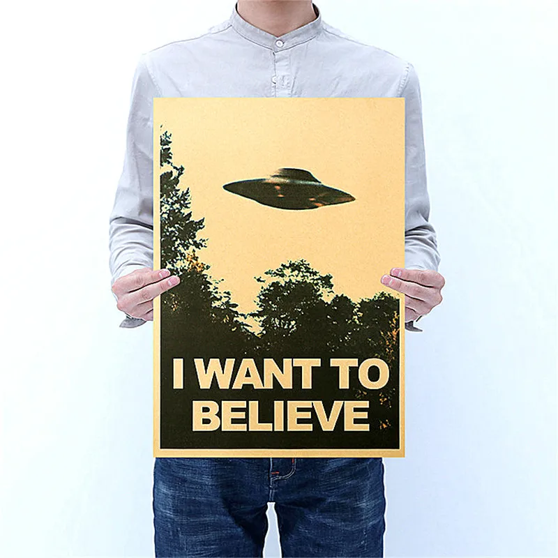 Постер i want to believe винтажный домашний декор украшение для гостиной настенные