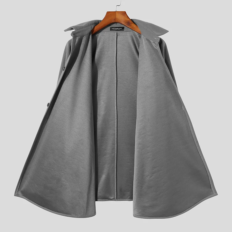 INCERUN Fashionable Ponchos New Men's Autumn Winter Casual Sleeveless Cloak Male Loose Comfortable Buttons Cape Coat S-5XL 2021