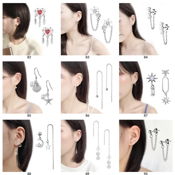 

Fashion Minimalist Hanging Rhinestone Long Drop Dangle Earrings For Women Simple Threader Chain Tassel Aesthetic Jewelry(82-108)