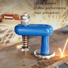 

Double Head Magnetic Welding Support Clamp Stability Strongly Fixed Grounding Head With Iron Absorption Stone Dropshipping