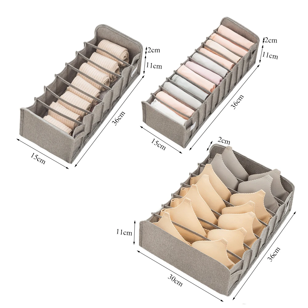 Multi-Function Wardrobe Storage Organizer Box for Bras Socks Lingerie Underwear Drawer Organizer Home Storage Solution 6