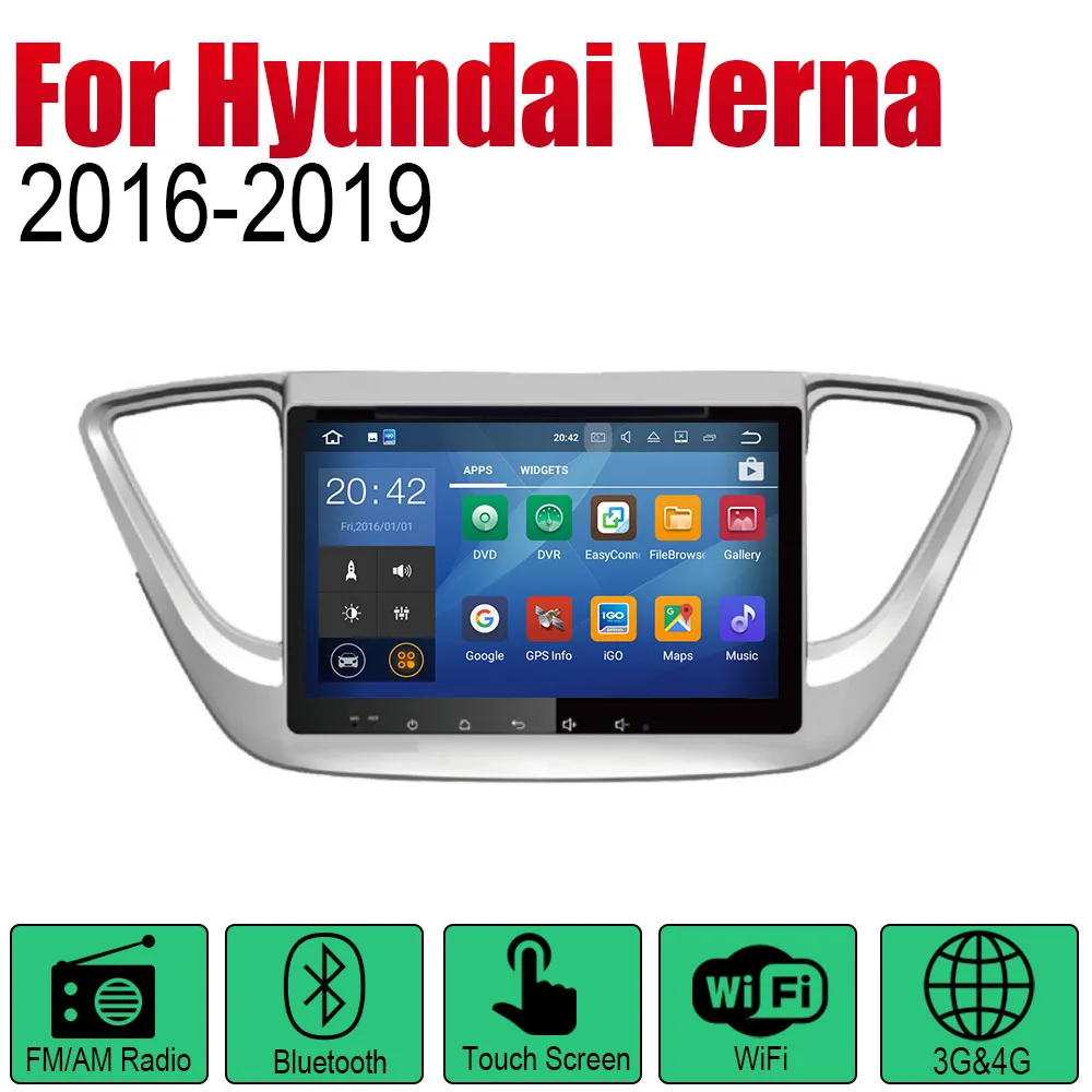 Standard machine ZaiXi Авто Радио 2 Din Автомобильный dvd-плеер на основе Android для hyundai Verna~ gps Навигация BT Wifi карта мультимедийная система стерео - Цвет: Standard machine