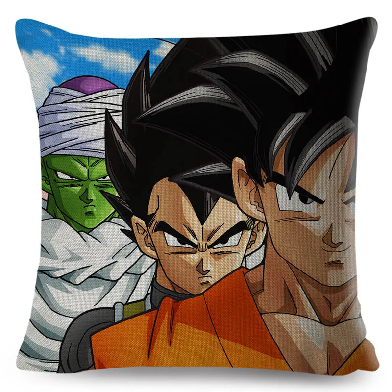 Dragon Ball Z наволочка для дивана домашняя льняная 45*45 см Декор Япония Аниме Сон Гоку мультфильм Вегета Broli Наволочка Чехол для подушки - Цвет: 23
