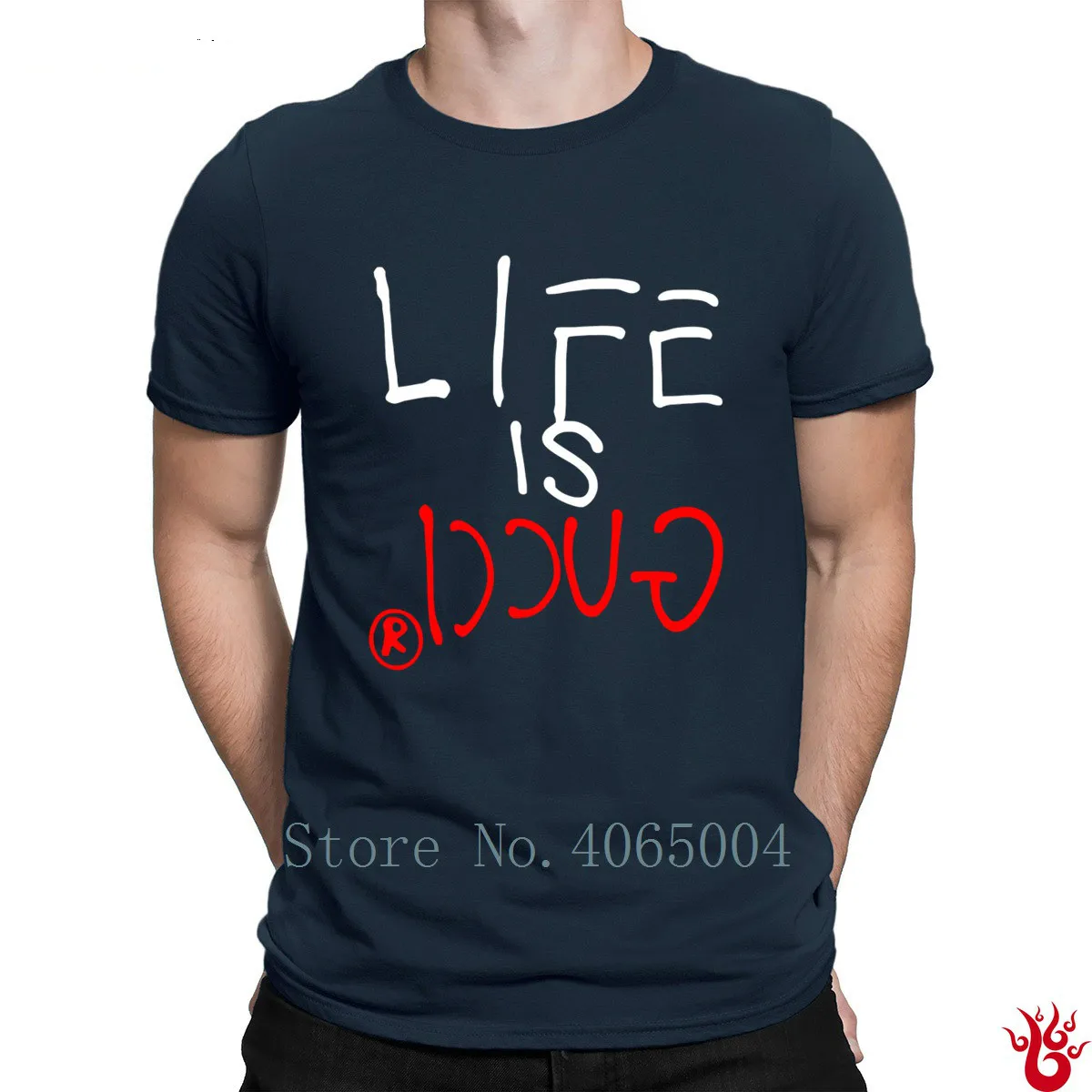 Life_Is_Gucie_Funny футболка хлопковая одежда с надписью в стиле хип-хоп футболка для мужчин летняя новая стильная футболка с принтом выше размера S-5XL