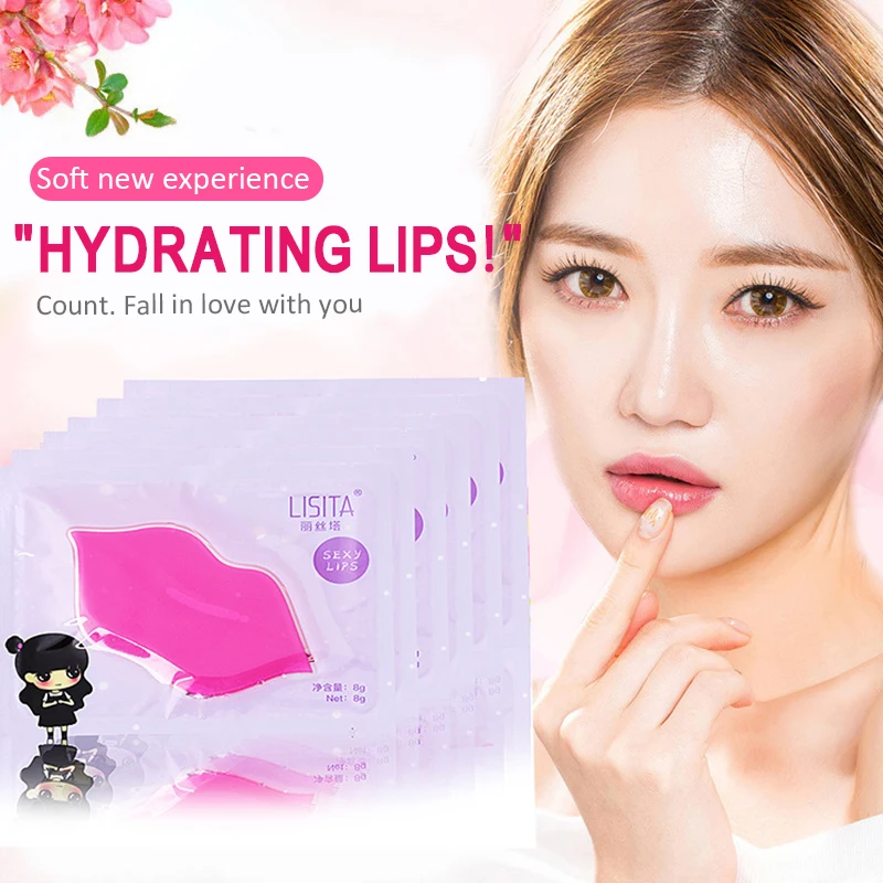 

1 Pc Exfoliating Moisturizing Collagen Lip Mask Nourishing Essence Lip Care Pad Anti Ageing Wrinkle Patch Pad Gel Lip Care TSLM