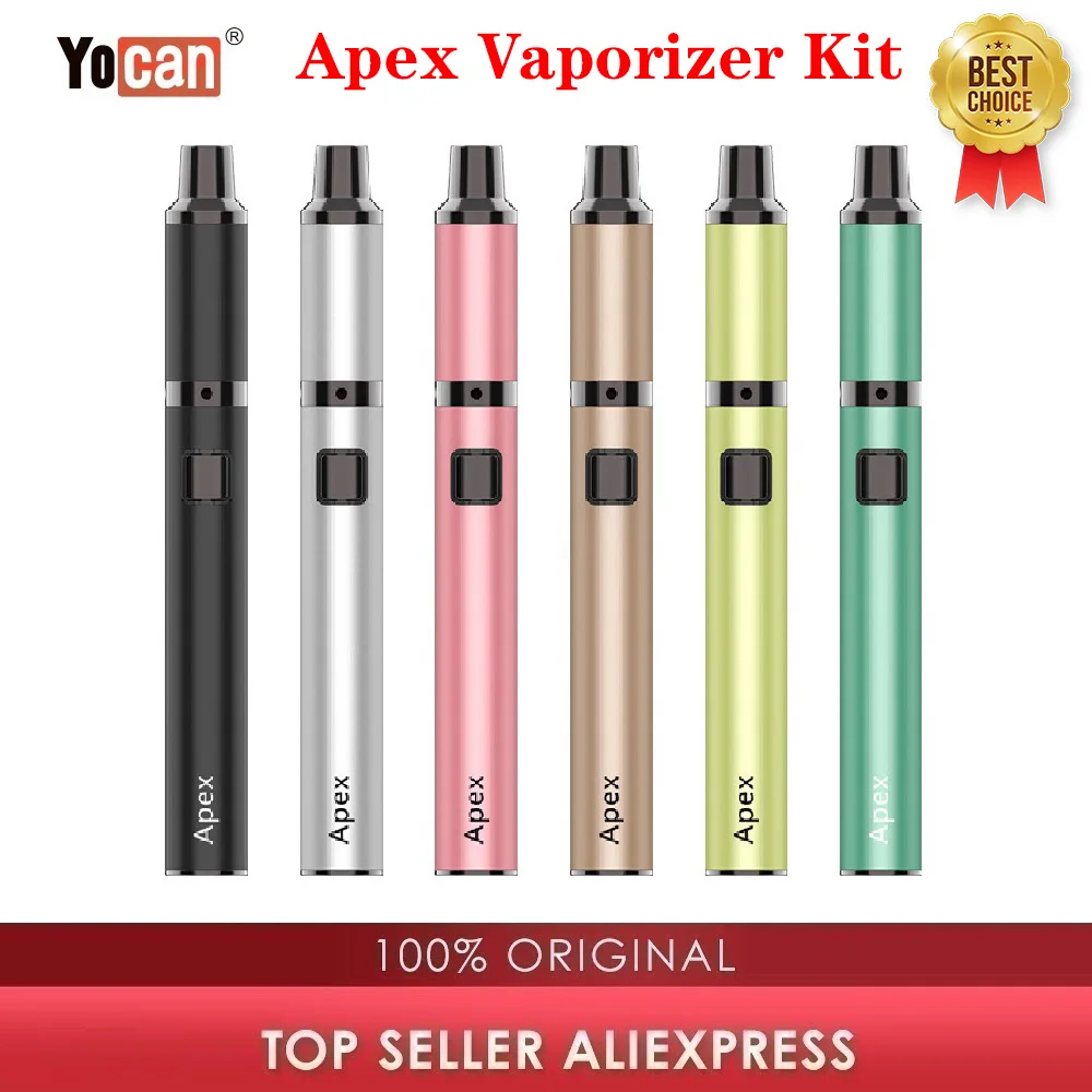 Оригинальный Yocan Apex испаритель комплект 650 мА/ч Батарея & QDC катушки армированный