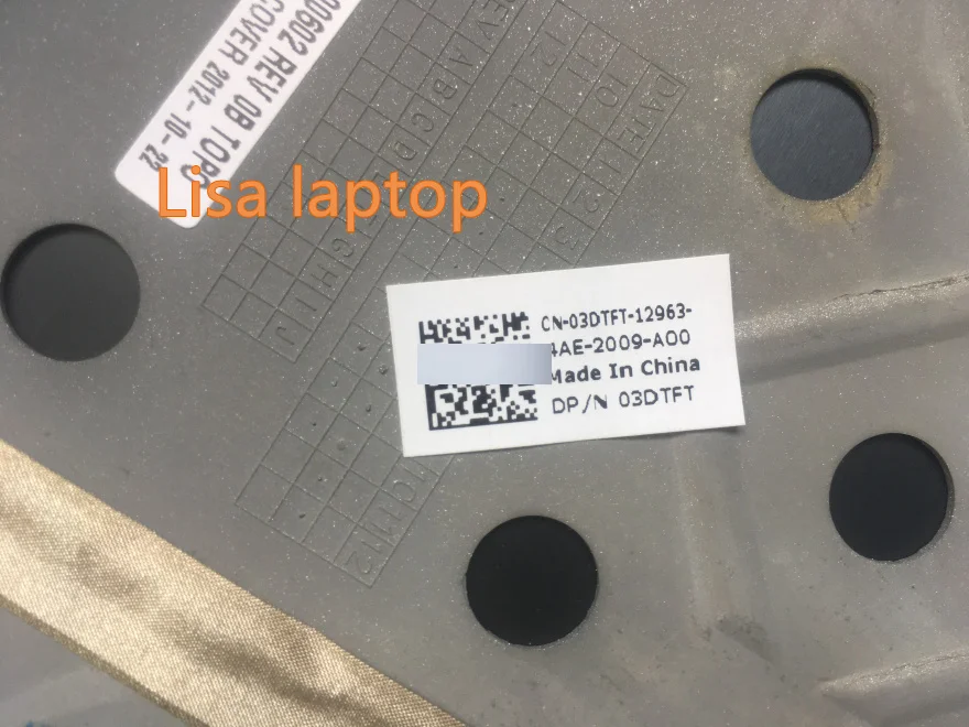 Для Dell Latitude E6520 ЖК-задняя крышка крышки и петли-3 DTFT 03DTFT