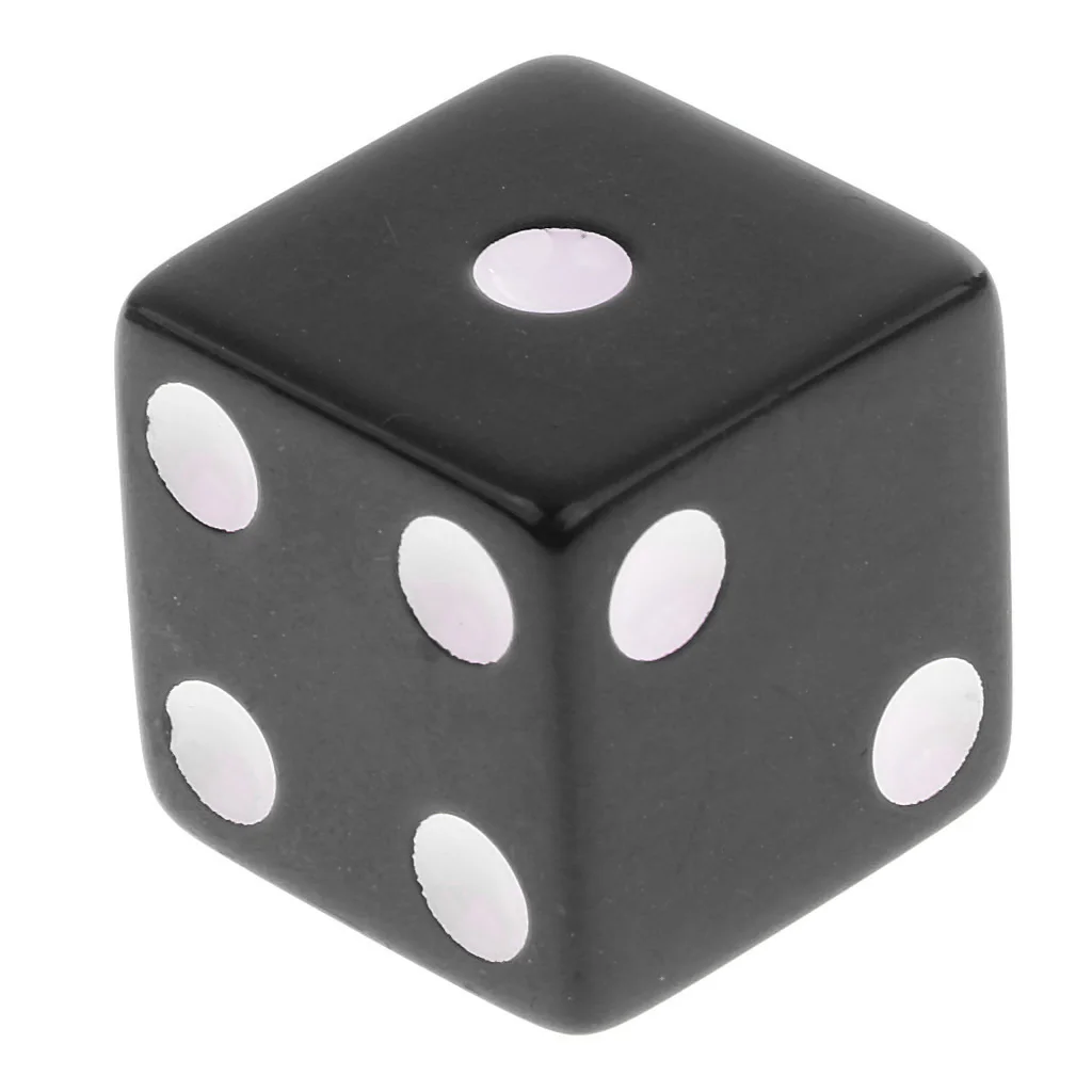 20x Six Sided D6 Digital Dice Party Gaming Dice for D&D RPG MTG Board Table Games Toy Black