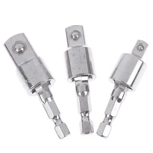 360 градусов 1/2 1/4 3/8 высокое качество ветер партия электрический ключ Шестигранная ручка в квадратный головной рукав конверсионный инструмент шатун