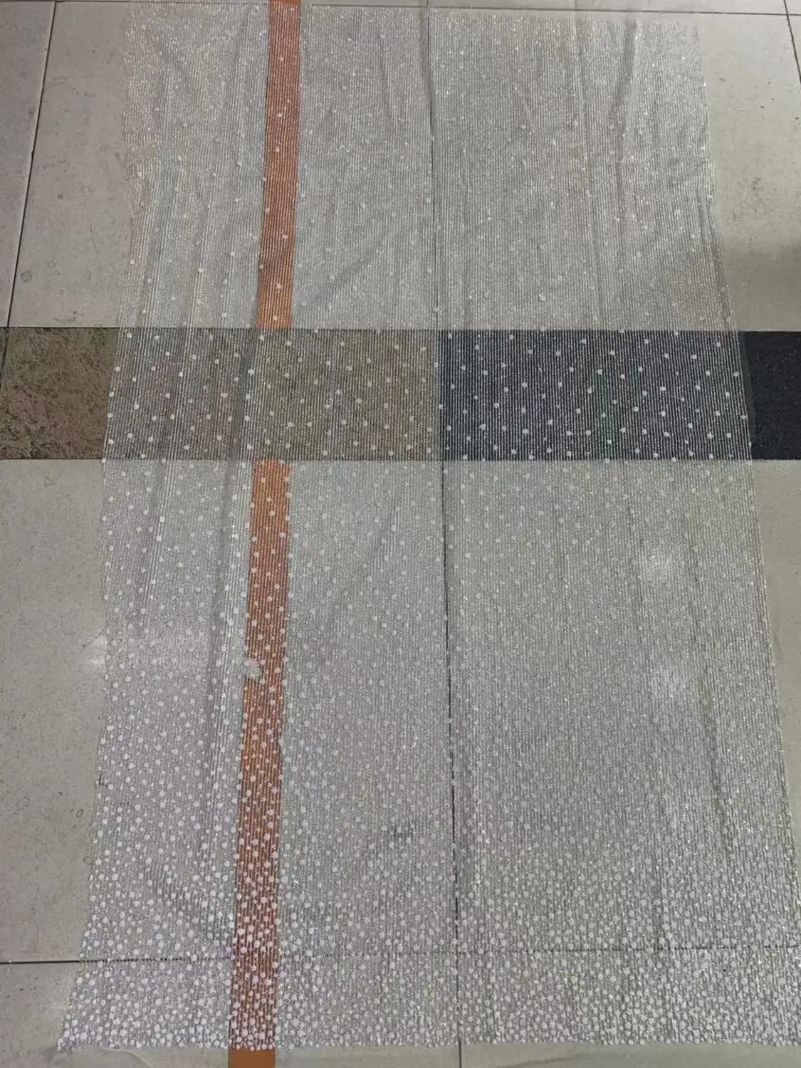 Hh06#5 ярдов/партия Dobby полоски серебряный блеск микс Белый Жемчуг Роскошные склеенные сетки Тюль Кружева для пиления свадебное платье/вечерние