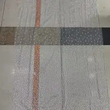 Hh06#5 ярдов/партия Dobby полоски серебряный блеск микс Белый Жемчуг Роскошные склеенные сетки Тюль Кружева для пиления свадебное платье/вечерние