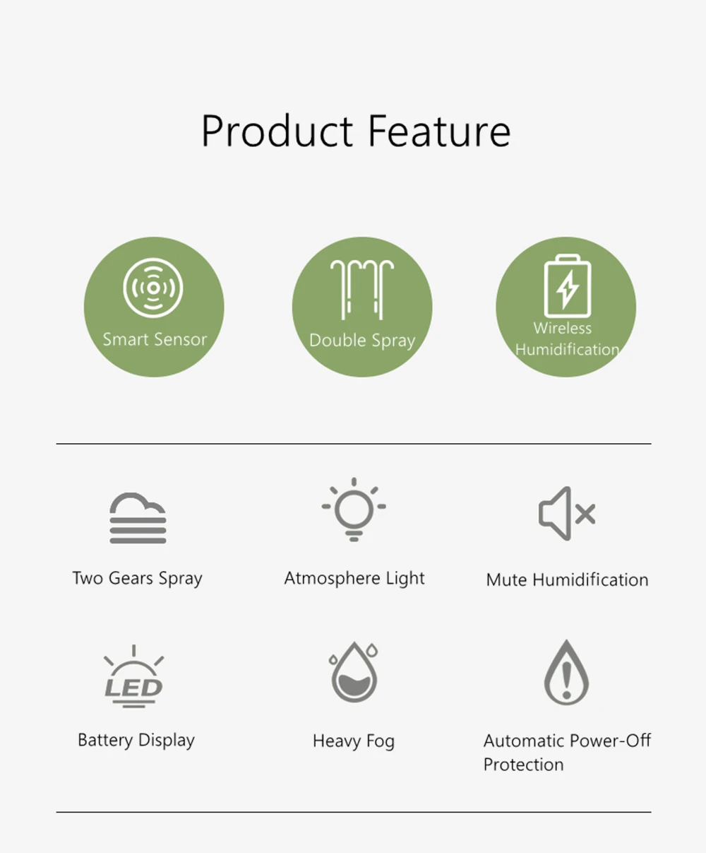 800ml Wireless Aromatherapy Diffuser Humidifier 2000mAh Battery Rechargeable Essential Oil Diffuser Air Humidifier For Home Car