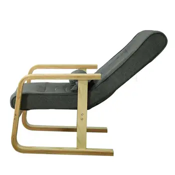 

Multifunctional Solid Wood Leisure Elderly Chair Backrest Chair With Armrest Elderly Folding Recliner Home Lunch Break Sofa
