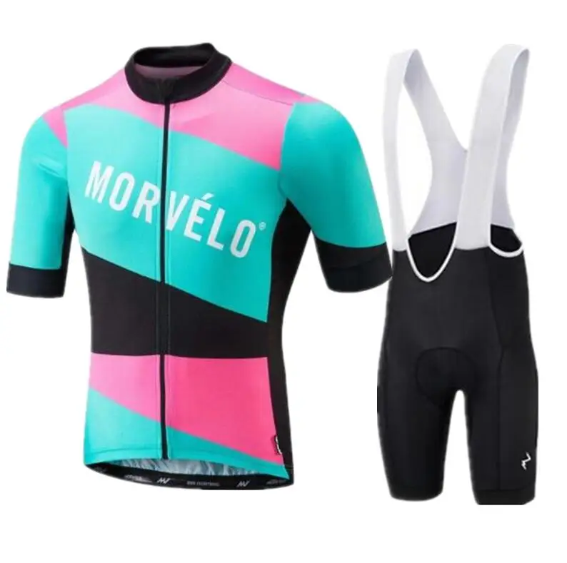 16 Pro Team Morvelo комплект для велоспорта комплект из Джерси для езды на велосипеде велосипедный костюм, трико Ropa Ciclismo комплект MTB Спортивная гелевая накладка - Цвет: 16
