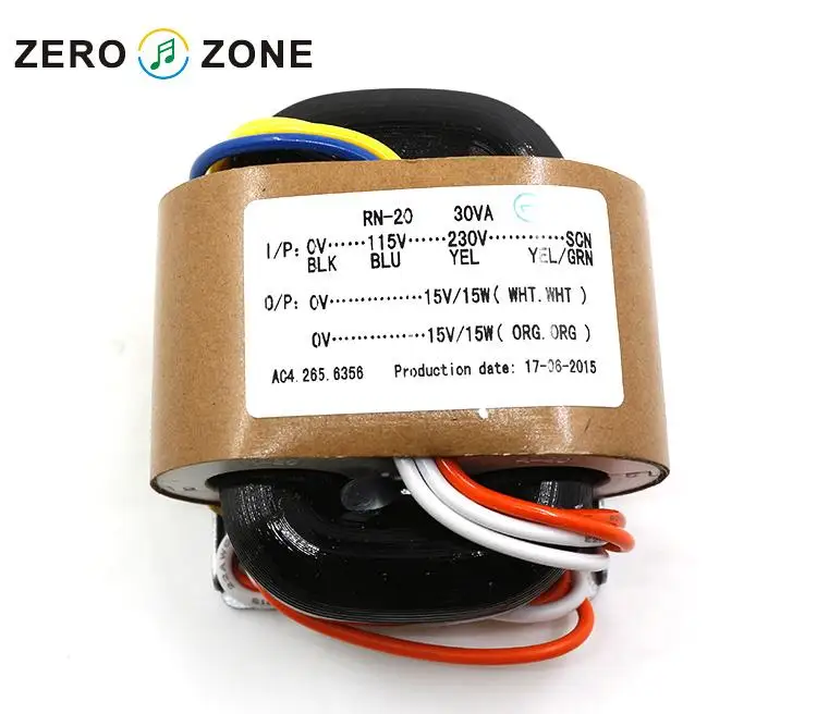 1PCS 30W 30VA R core transformer for amplifier preamp headphone dac phono AMP power supply