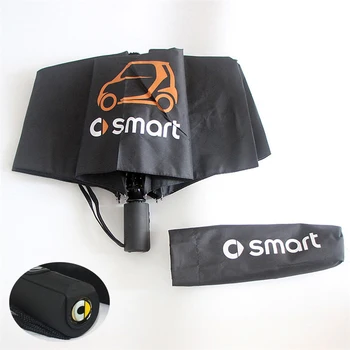 

For Smart Fortwo Forfour 453 451 450 Forjeremy City-Coupe Crossblade Cabrio Automatic Umbrella Rain Women Three-folding Umbrella