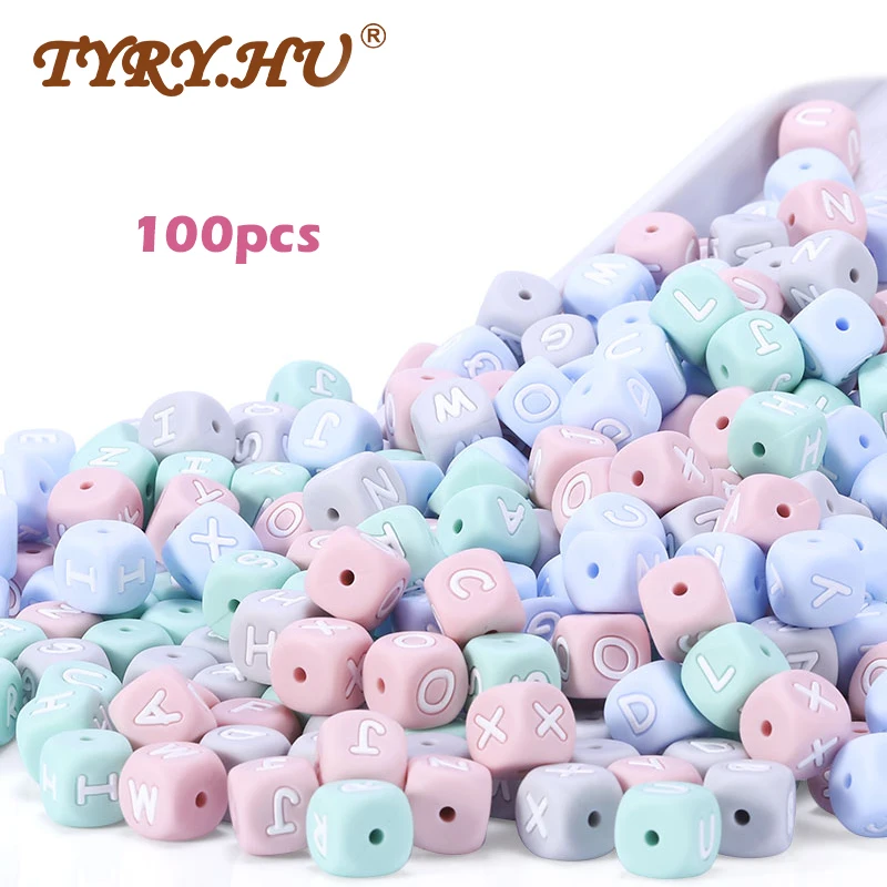 New 100pc Alphabet Silicone Chewing Beads For Teething Necklace Food Grade BPA Free Letter DIY Baby Name Baby Teether New 100pc Alphabet Silicone Chewing Beads For Teething Necklace Food Grade BPA Free Letter DIY Baby Name Baby Teether