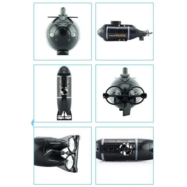 777-216 Mini RC Submarine Speedboat Remote Control Pigboat Simulation Model Toy Radio Control Wireless RC Submarine Model Toy 2