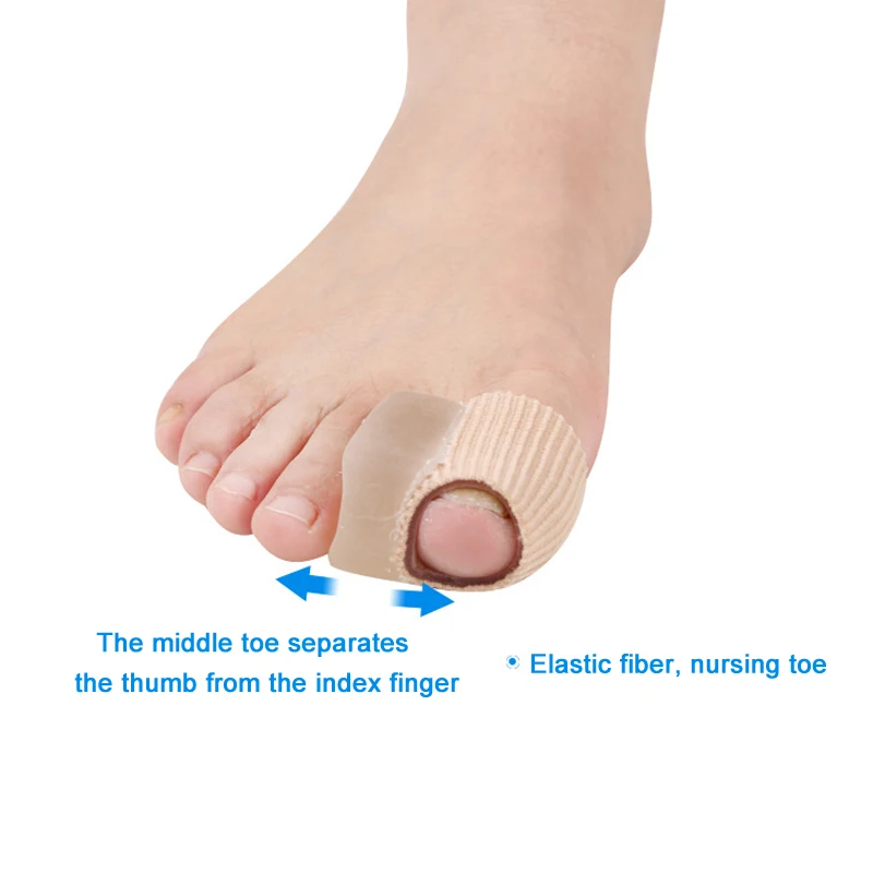 1 Pair Bunion Toe Separator Orthosis Support Foot Care Elastic Silicone Hallux Valgus Corrector Dropshipping SMJ