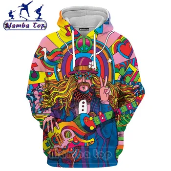 

Mamba Top Bob Marley Hoodies 3D Hippie Singer Autumn Sports Camping Weeds Men's Black Hoody Street Women Punk Hip Hop Men Hooded