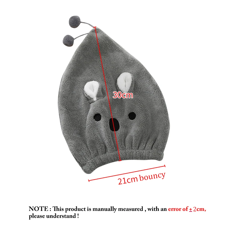 Microfiber Solid Soft Dry Hair Hat Cute Rabbit Towel Women Shower Wear Head Towels Home Textile Towel Bath Wearable
