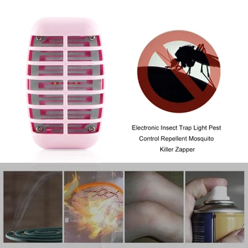 

LED Electronic Night Light Mosquito Killer Lamp Household Mute Fly Pest Control Fly Bug Insect Repellent Zapper Trap