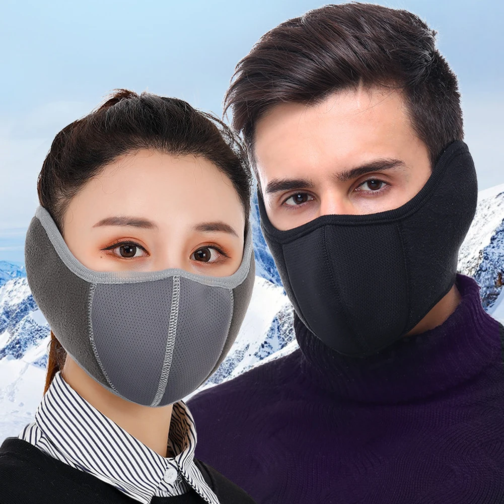 

Anti-Dust Cycling Masks Winter mens women Outdoor Running Bike Bicycle Riding running half Face Mask training Breathable Thicken