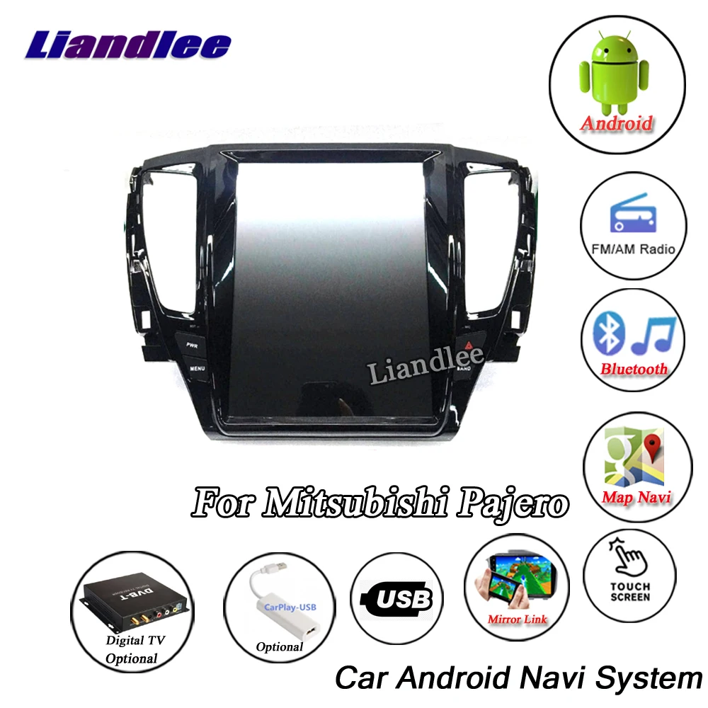 Liandlee Android для Mitsubishi Pajero V73 V97 2017 ~ 2019 оригинальное радио в стиле Tesla Carplay GPS навигация