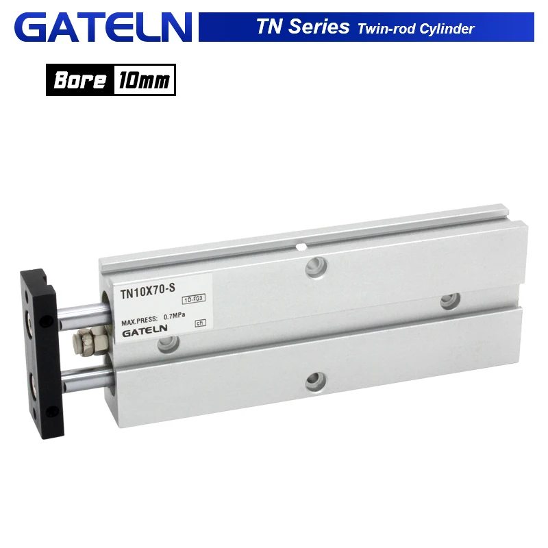 Tn10X50S Cilindro A Doppio Stelo Tn Alesaggio A Doppio Effetto 10Mm Corsa 10-150 Con Cilindro Pneumatico A Magnete Tn10X10S Tda10X20S Tn10X40S