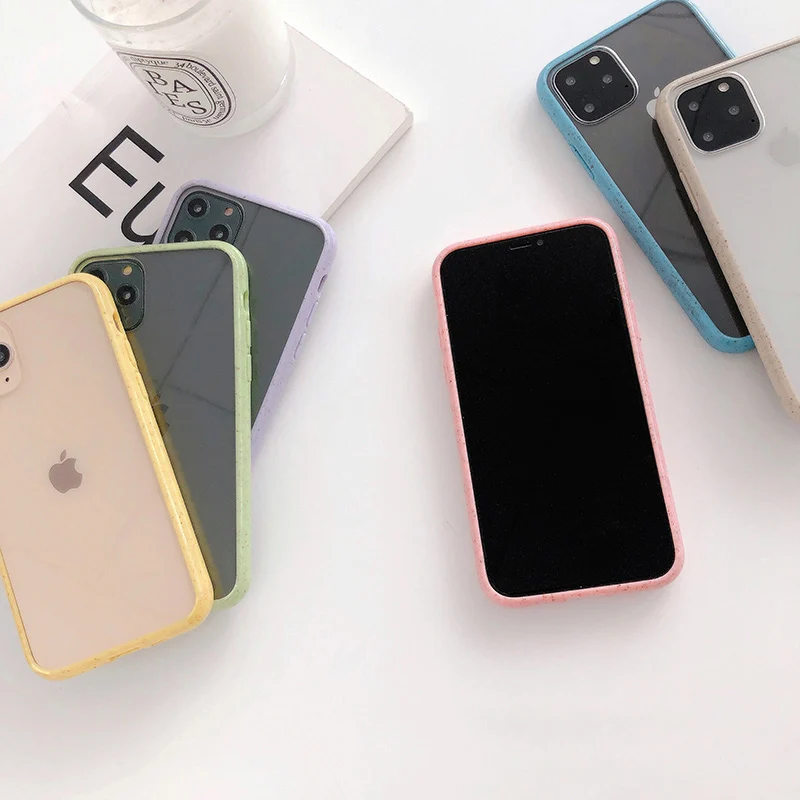 Чехол-бампер для iphone 11 11Pro Max для iphone XR X XS Max 7 8 Plus, прозрачная задняя крышка