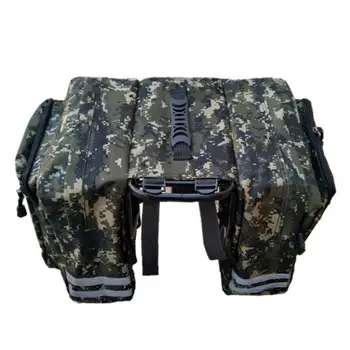 

Camouflage Bicycle Seat Bag Large Pack Package After Package Double Tail Bag Mountain Bike Bag Rear Pack Cycling Equipment