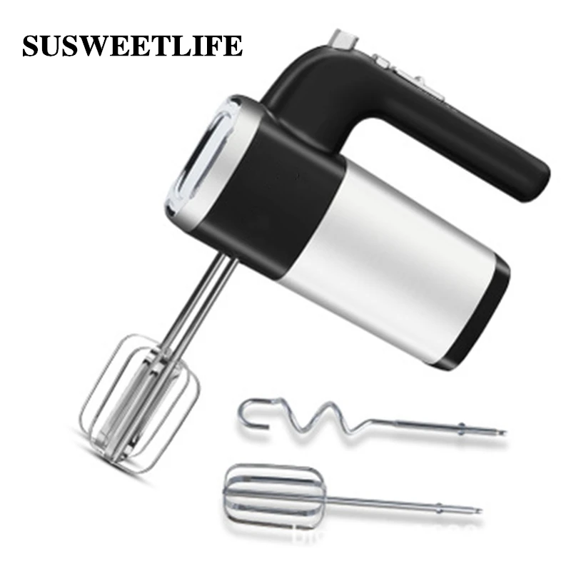 

SUSWEETLIFE Household hand-held eggbeater blender and flour egg whipping cream five speed adjustable baking tools