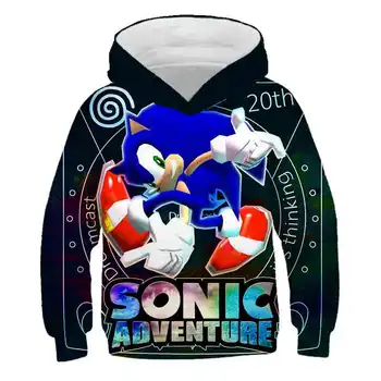 

Sonic the Hedgehog Kids 2020 New Autumn and Winter Boys Girls Fashion cartoon Sweatshirts Child cartoon Tops Outwear Clothes