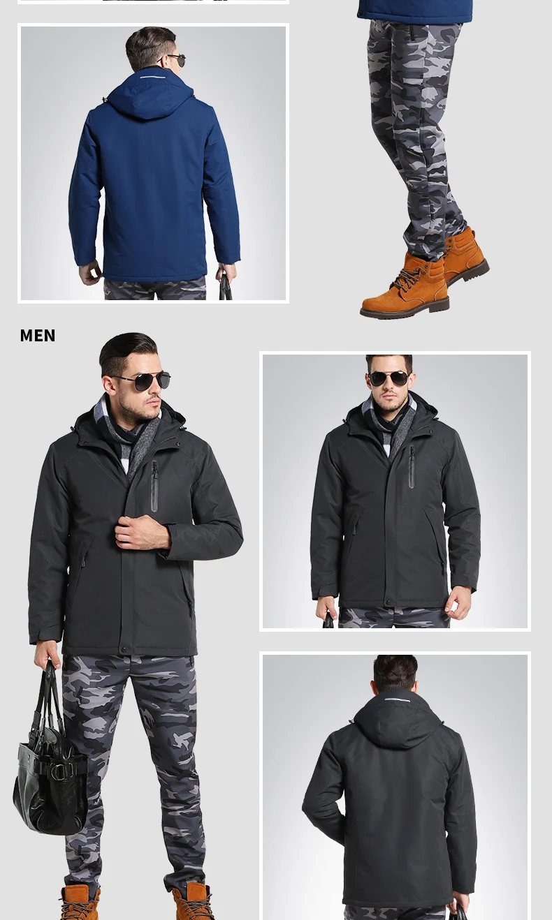 Мужская и женская зимняя куртка для походов с USB подогревом, водонепроницаемая ветровка, походная куртка для походов, альпинизма, уличная утепленная куртка с капюшоном