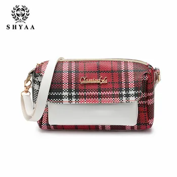 

SHYAA 2020 Fashion Trend One-shoulder Diagonal Contrast Color Pillow Ladies Small Square Handbag Women Fashion Crossbody Bag