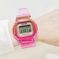 Shhors Fashion Gradient Watch Women Rectangle Dial Led Digital Watches Waterproof Sport Multifunction electronic Watches Ladies 2