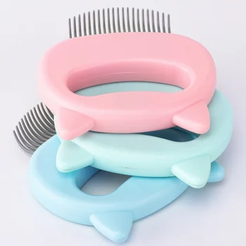

Relaxing Cat Comb Massager Pet Brush Dog Hair Removal Open Knot Massage Comb C44