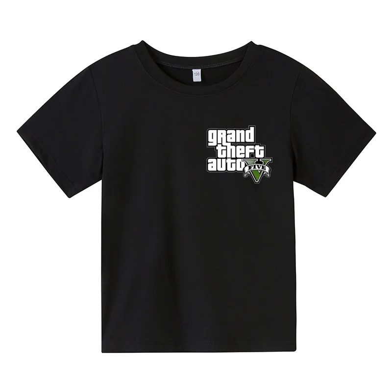 Новый летний GTA grand theft auto футболка вице-город 5-топ с игровым принтом rockstar пять