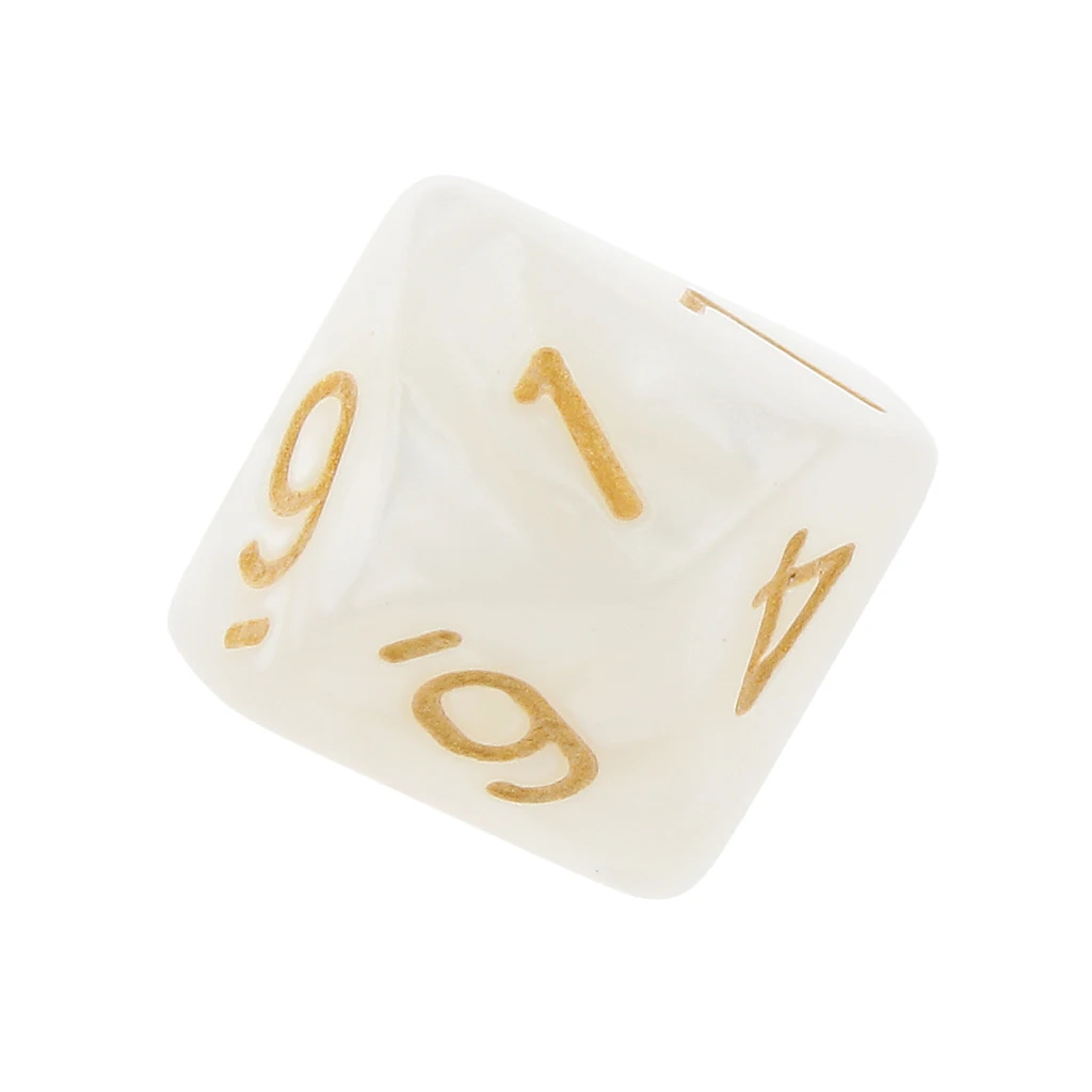 20x 22mm Ten Sided Dice D10 for Playing Dungeons D&D TRPG Roleplay Game Toys Party Gambling Dices Game Digital Dices