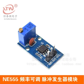 

NE555 Pulse Generator Square Wave Rectangular Wave Small Signal Generator Module Frequency Adjustable