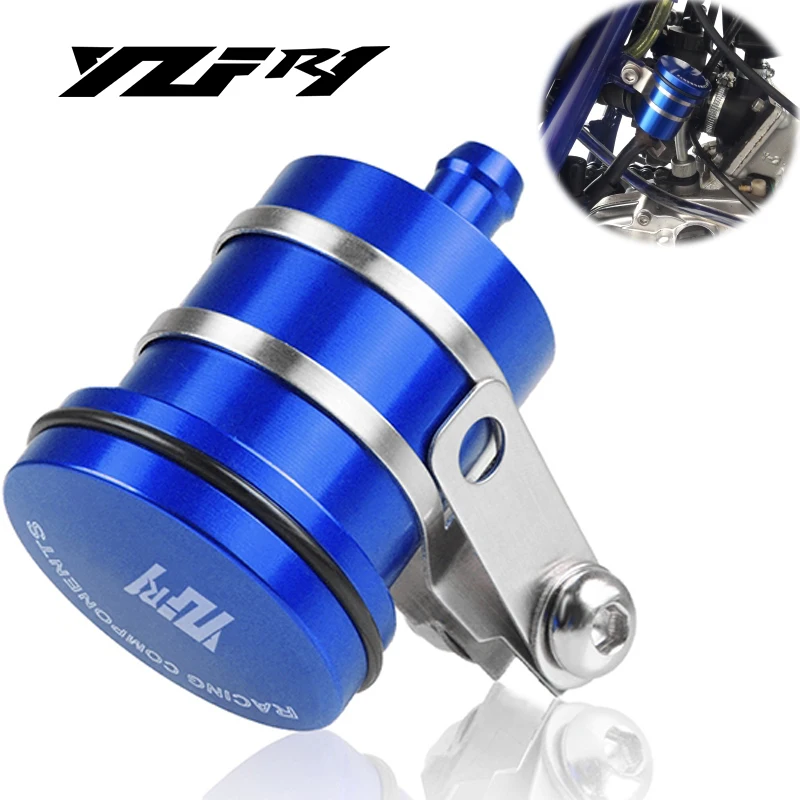 

CNC Accessories Motorcycle Rear Brake Fluid Reservoir Tank Oil Fluid Cup For YAMAHA YZF YZF R1 YZF-R1M 1999-2008+ 2000 yzf r1