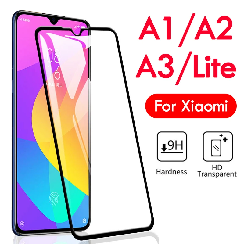 Mi a2 lite стекло для Xiaomi A3 Light A1 A 1 2 3 Защита экрана Ksiomi 2A 3A A2Lite Защитная Броня