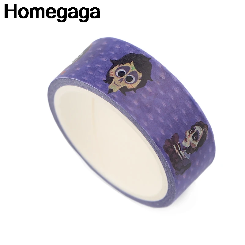 Homegaga Pixar Miguel Skull самоклеющаяся декоративная лента канцелярские наклейки Скрапбукинг крафт бумага пастеры DIY маскирующий рассекреченный D2346