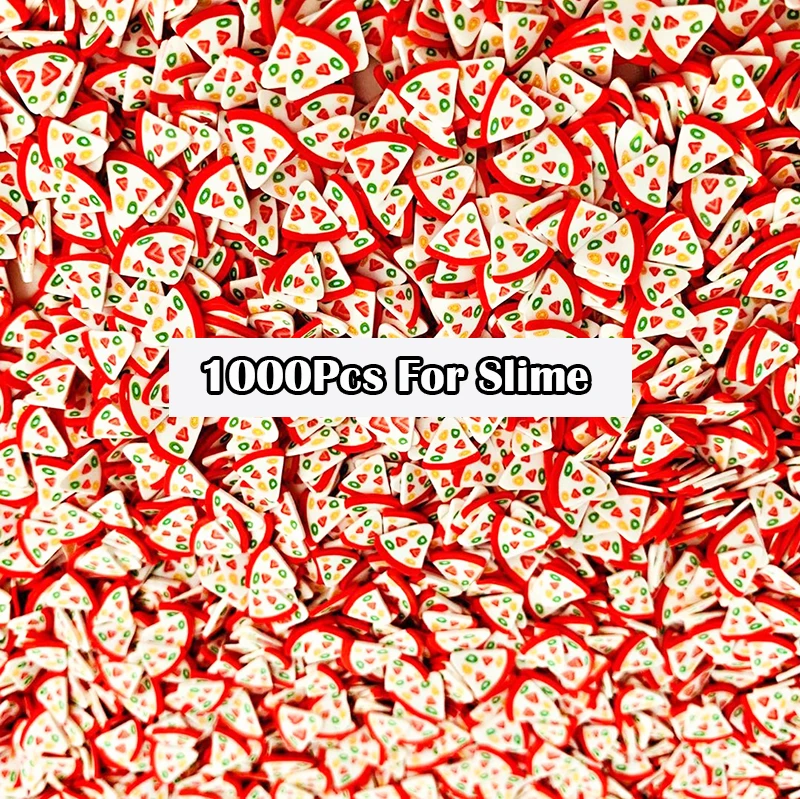 

1000pcs Slime Fimo Poker Slices Filler For Slime Fruit Slices Slime Additives Soft Fimos Slices For Clay Supplies Nail Art Toy