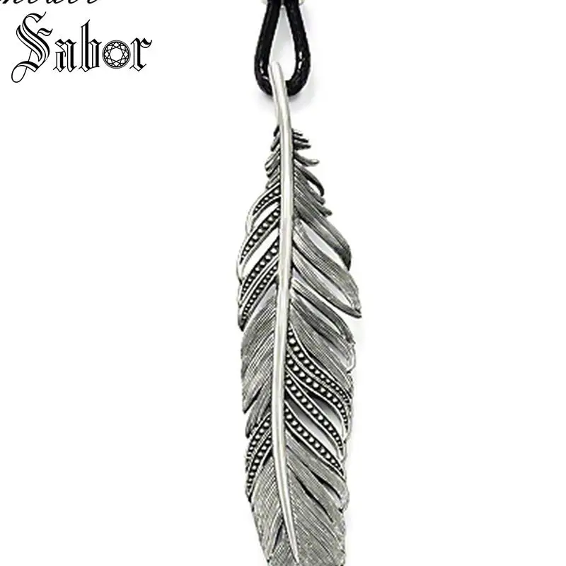 Ts перо кожаный подарок для женщин и мужчин женское сердце Rebel серебряный цвет