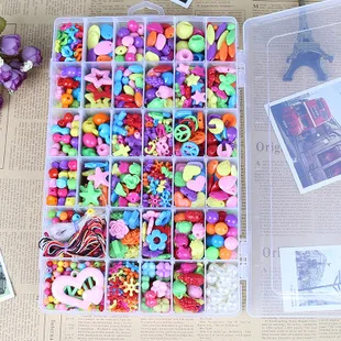 24 решетки DIY Детская игрушка из бисера слабый прицел правильная красочная игрушка из бисера подарок для девочек