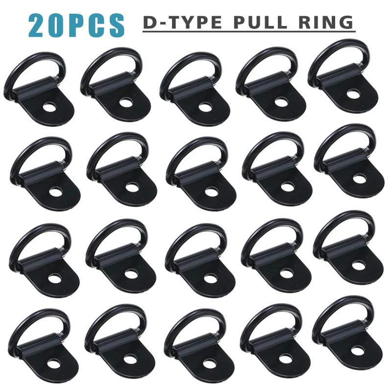 pcs Black Stainless Steel D Shape Pull Hook Tie Down Anchors Ring Iron Cargo Tie Down Ring For Car Truck Trailers Rv Boats Auto Fastener Clip Aliexpress